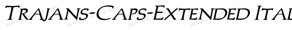 Trajans-Caps-Extended Italic字体转换